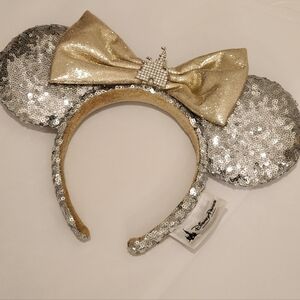 Disney Silver and Gold Sequin Minnie Ears